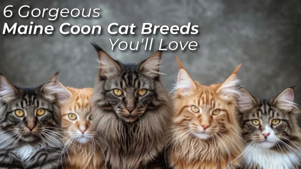 6 Gorgeous Maine Coon Cat Breeds You'll Love